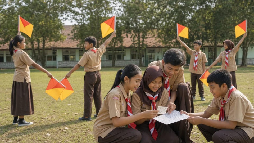Cara Melatih Semaphore dan Sandi Pramuka dengan Metode Bermain