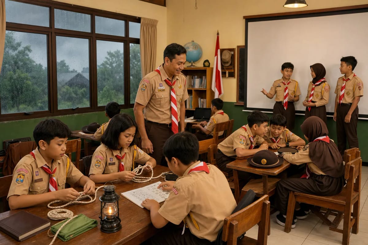 Contoh Kegiatan Pramuka Indoor saat Cuaca Tidak Mendukung
