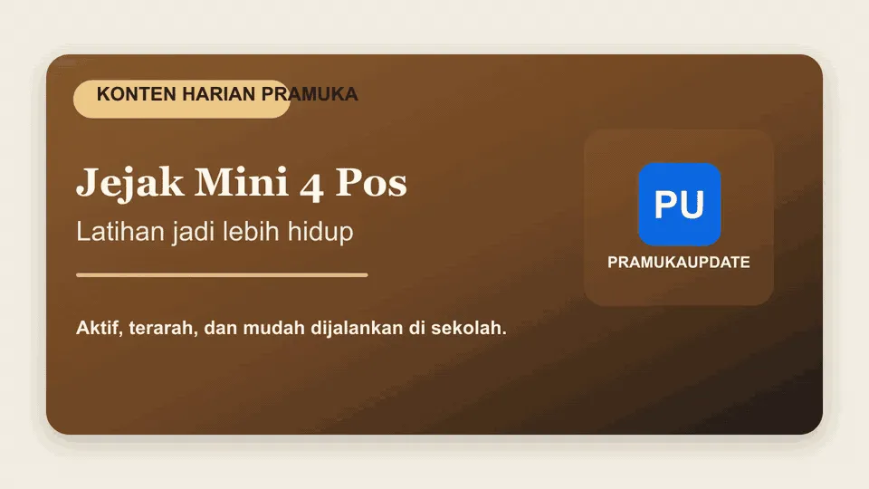 Jejak Mini 4 Pos: Cara Sederhana Membuat Latihan Pramuka Lebih Hidup