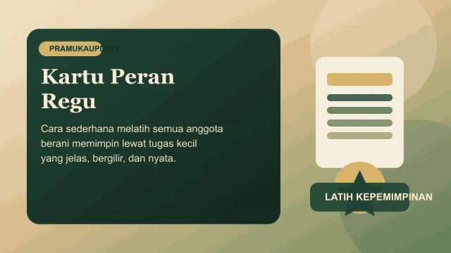 Kartu Peran Regu: Cara Sederhana Melatih Semua Anggota Berani Memimpin