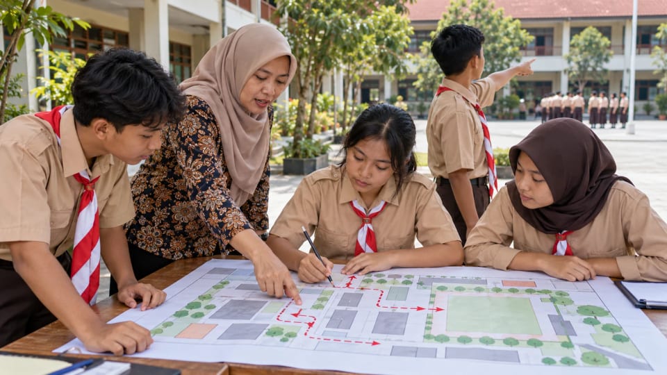 Kegiatan Pengurangan Risiko Bencana di Sekolah: Proyek Pramuka yang Aman dan Terarah
