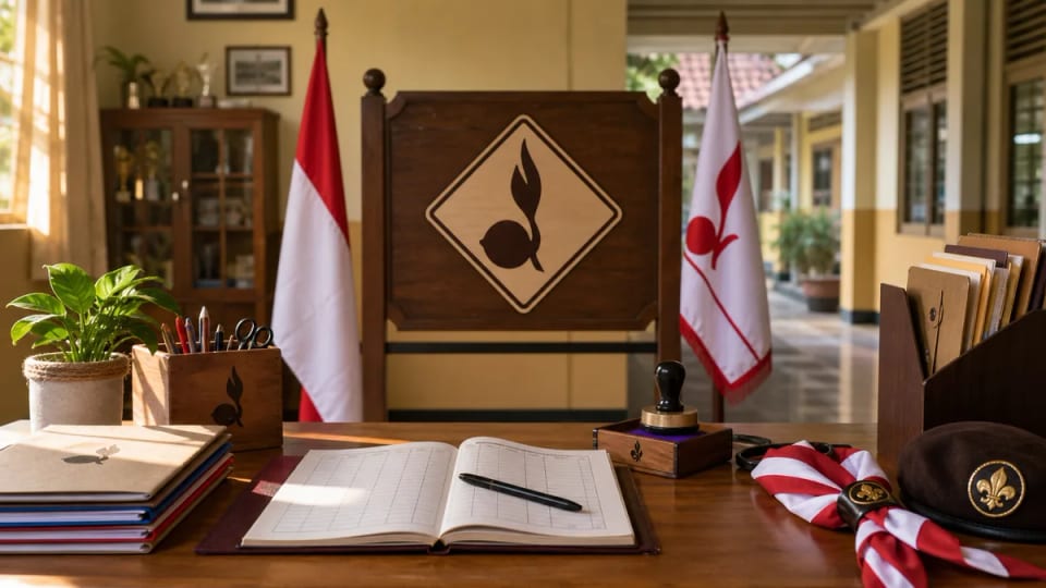 Ketentuan Papan Nama, Bendera, dan Stempel Gugus Depan