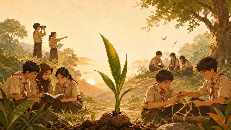 Lambang Gerakan Pramuka, Arti, dan Penjelasannya
