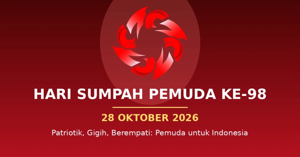 Logo dan Tema Hari Sumpah Pemuda 2026: Makna, Susunan Upacara, dan Link Resmi