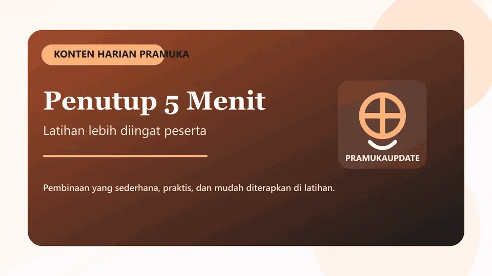 Penutup 5 Menit yang Bikin Latihan Diingat