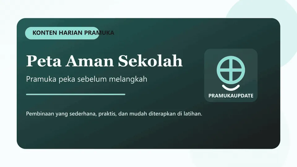 Peta Aman Sekolah: Pramuka Peka Sebelum Melangkah