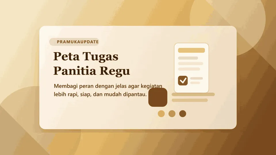 Peta Tugas Panitia Regu: Cara Sederhana Membuat Acara Sekolah Lebih Rapi