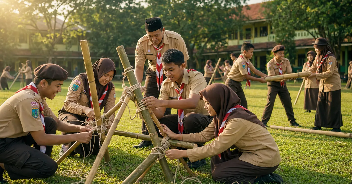 Post Turunan: Membangun Tim Solid Lewat Kegiatan Pramuka