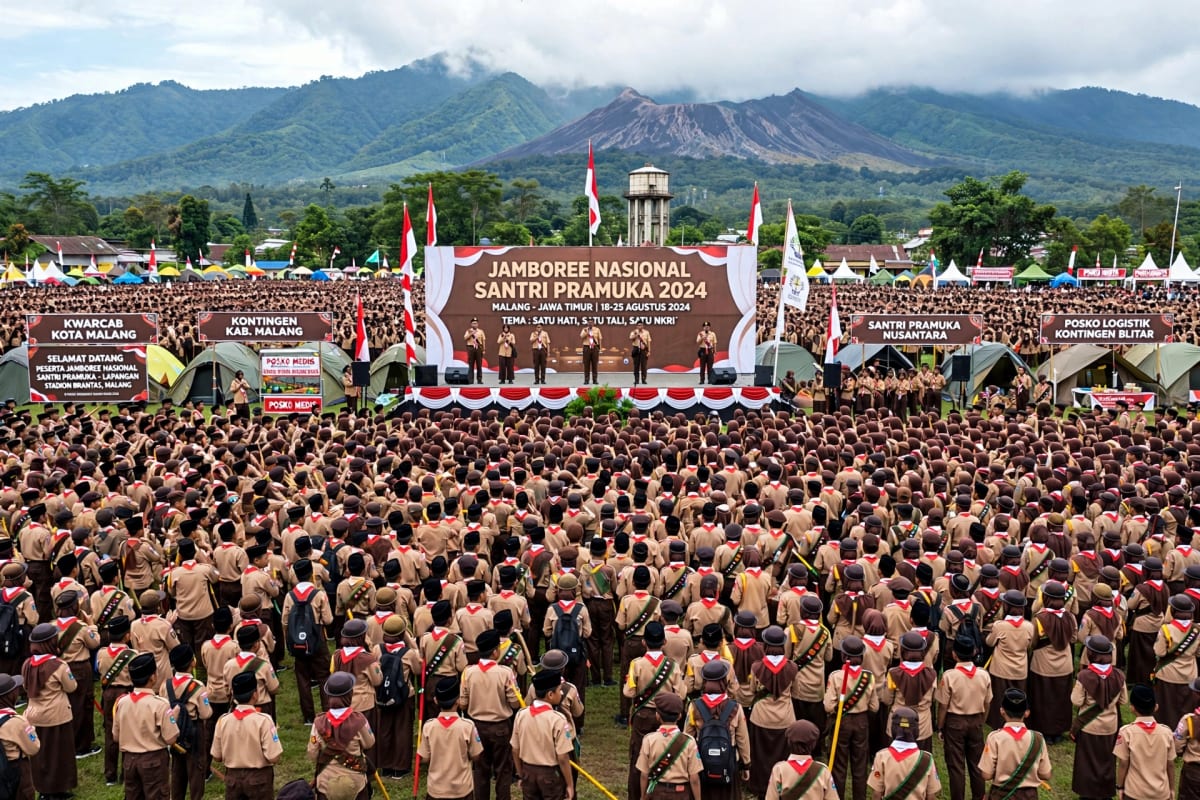 PPSN VI 2026 di Malang: 4.524 Pramuka Santri dari 34 Provinsi