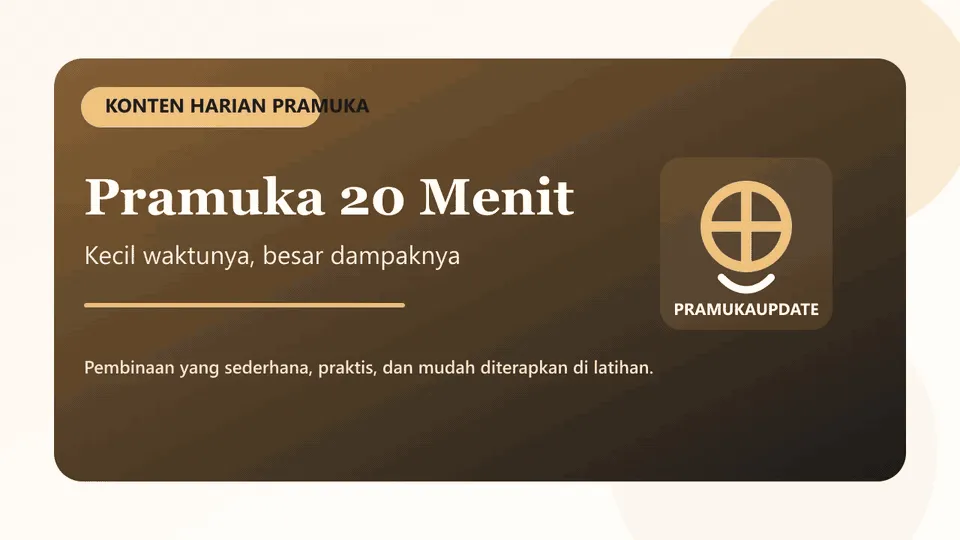 Pramuka 20 Menit: Kecil Waktunya, Besar Dampaknya