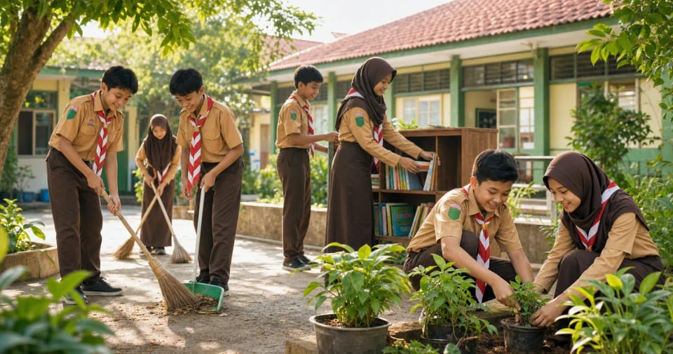 Pramuka dan Aksi Sosial: Cara Menumbuhkan Kepedulian Sejak Dini