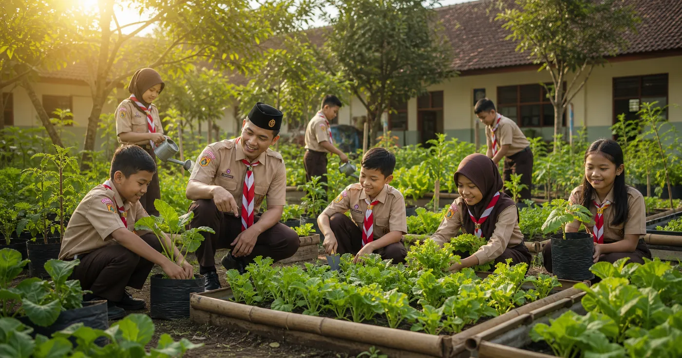 Pramuka dan Ketahanan Pangan: Ide Kegiatan Kebun Sekolah
