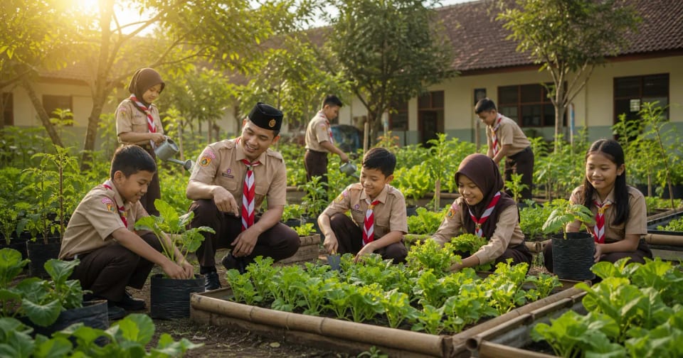 Pramuka dan Ketahanan Pangan: Ide Kegiatan Kebun Sekolah