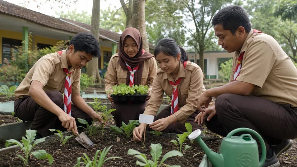 Pramuka dan Ketahanan Pangan: Ide Kegiatan Kebun Sekolah yang Praktis