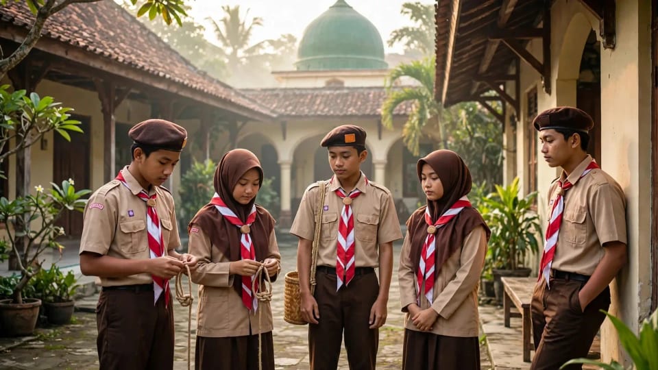Pramuka Santri: Memadukan Kepramukaan dan Nilai Pesantren