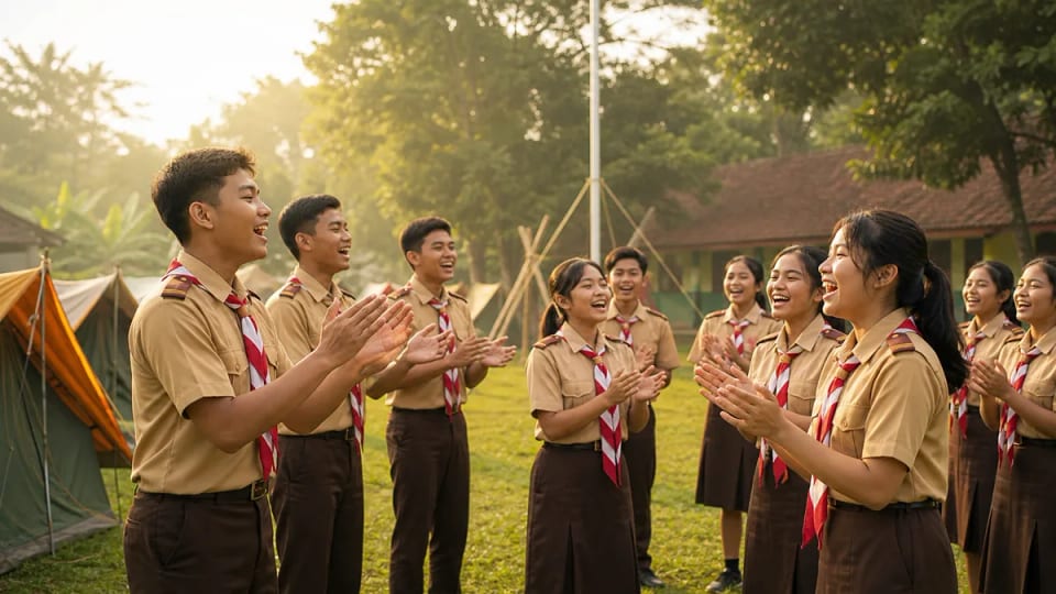 Yel Yel Pramuka Sebagai Penggugah Semangat dan Tawa