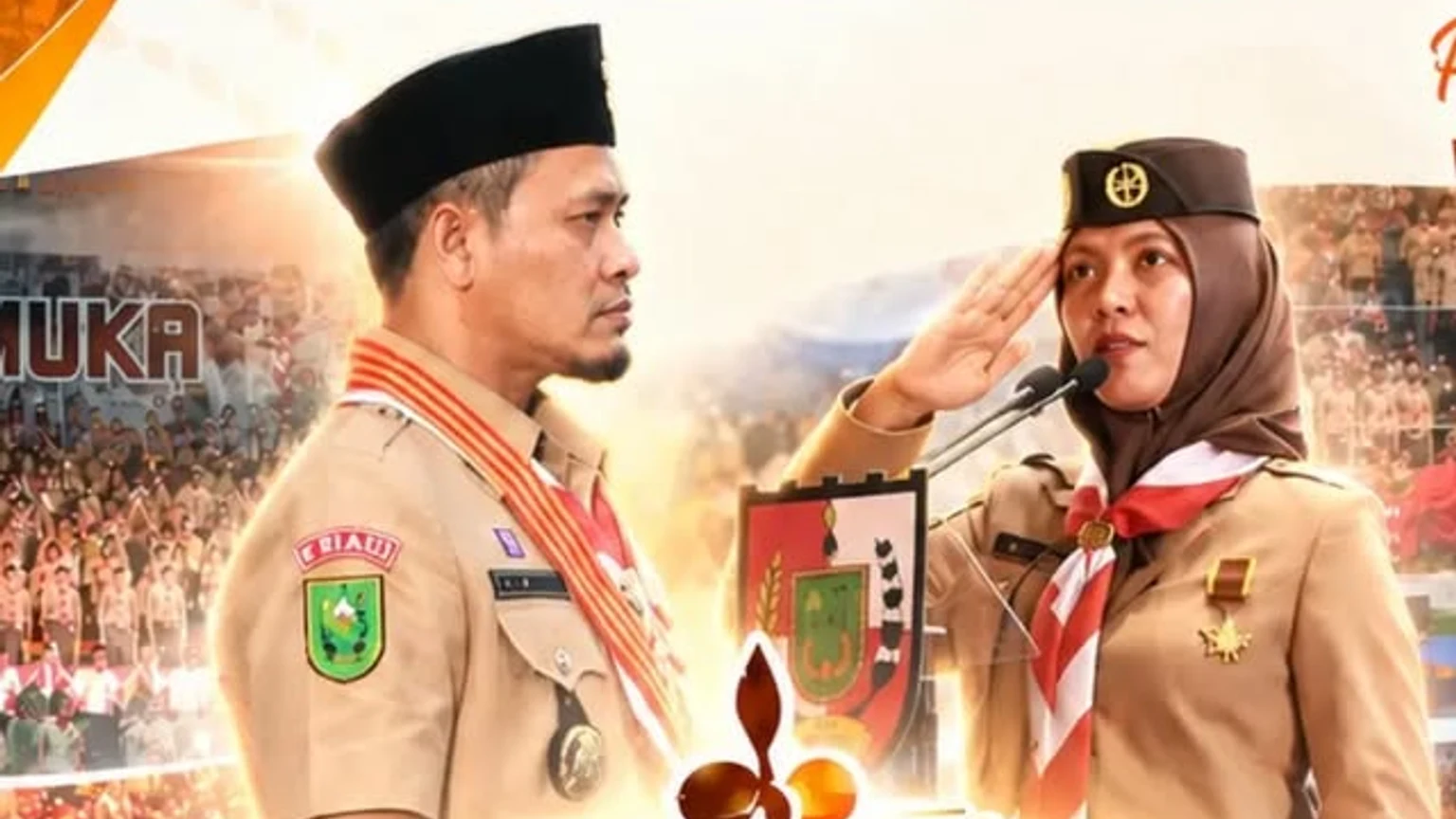 Kwarcab Kota Pekanbaru Gelar Apel Hari Pramuka ke-65