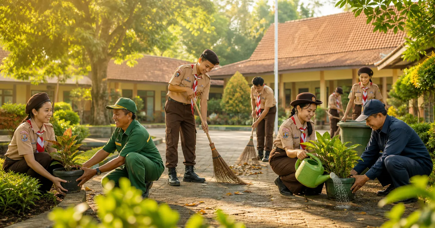 Ide Kegiatan Pramuka Peduli Petugas Sekolah untuk Menumbuhkan Empati