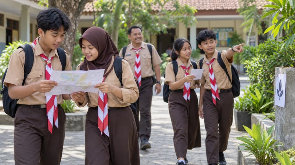 Jelajah Sekolah untuk MPLS Tanpa Perundungan: Panduan Kegiatan Pramuka