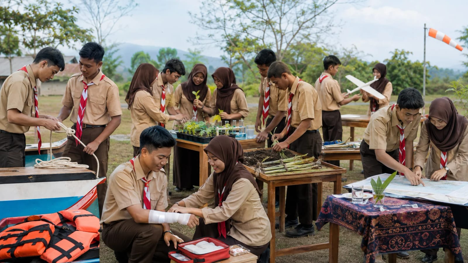 Jenis-Jenis Saka Pramuka dan Bidang Kegiatannya