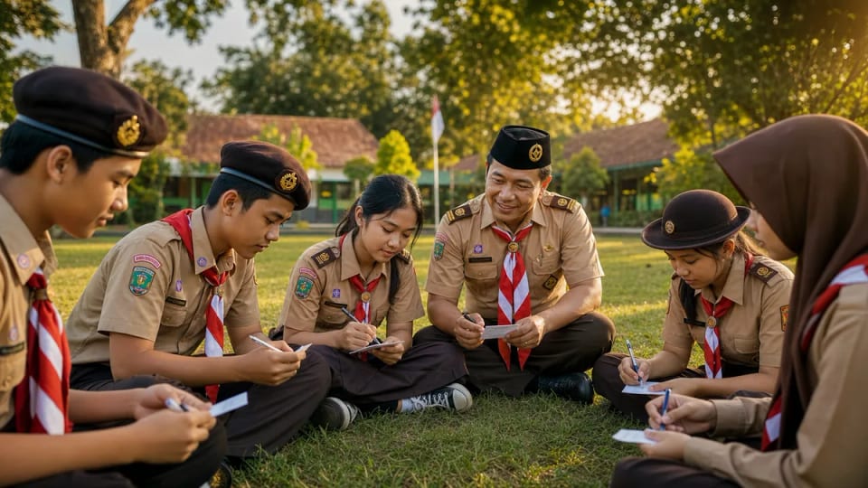 Kartu Refleksi 2 Menit: Cara Sederhana Menutup Latihan Pramuka dengan Bermakna
