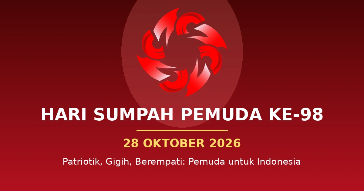 Logo dan Tema Hari Sumpah Pemuda 2026: Makna, Susunan Upacara, dan Link Resmi