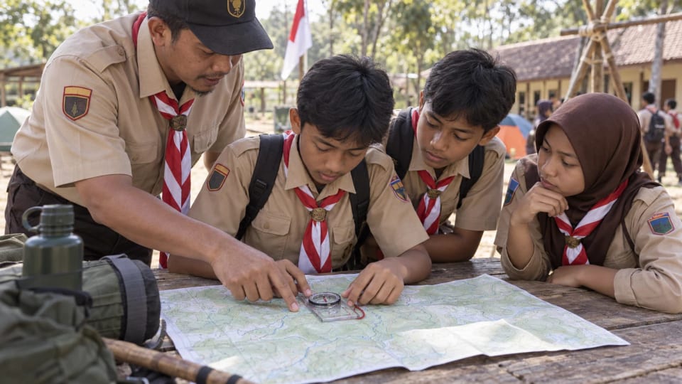 Mengenal Kompas Pramuka: Jenis, Bagian, dan Cara Menggunakannya