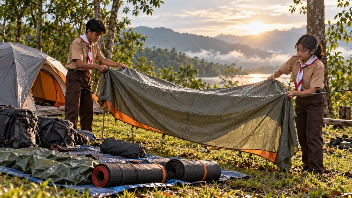 Merawat Tenda dan Perlengkapan Setelah Terkena Hujan