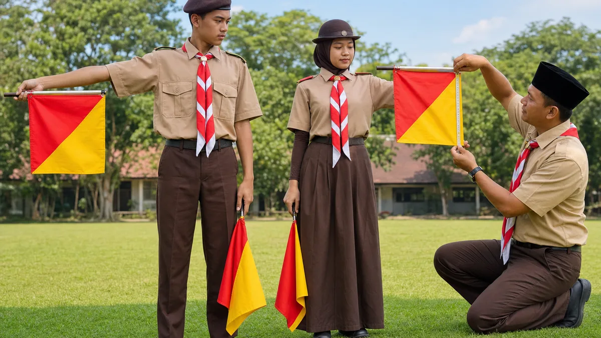 Ukuran Standar Bendera Semaphore dan Cara Menggunakannya