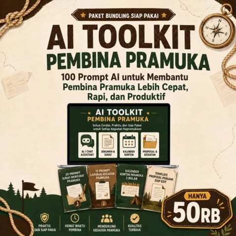 AI Toolkit Pembina Pramuka: 100 Prompt AI Siap Pakai
