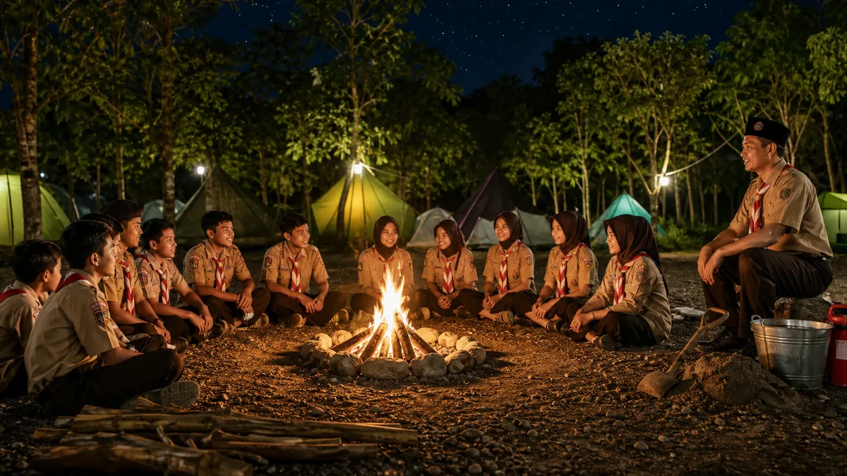 Memaknai Kegiatan Api Unggun pada Pramuka, Sejarah dan Fungsinya