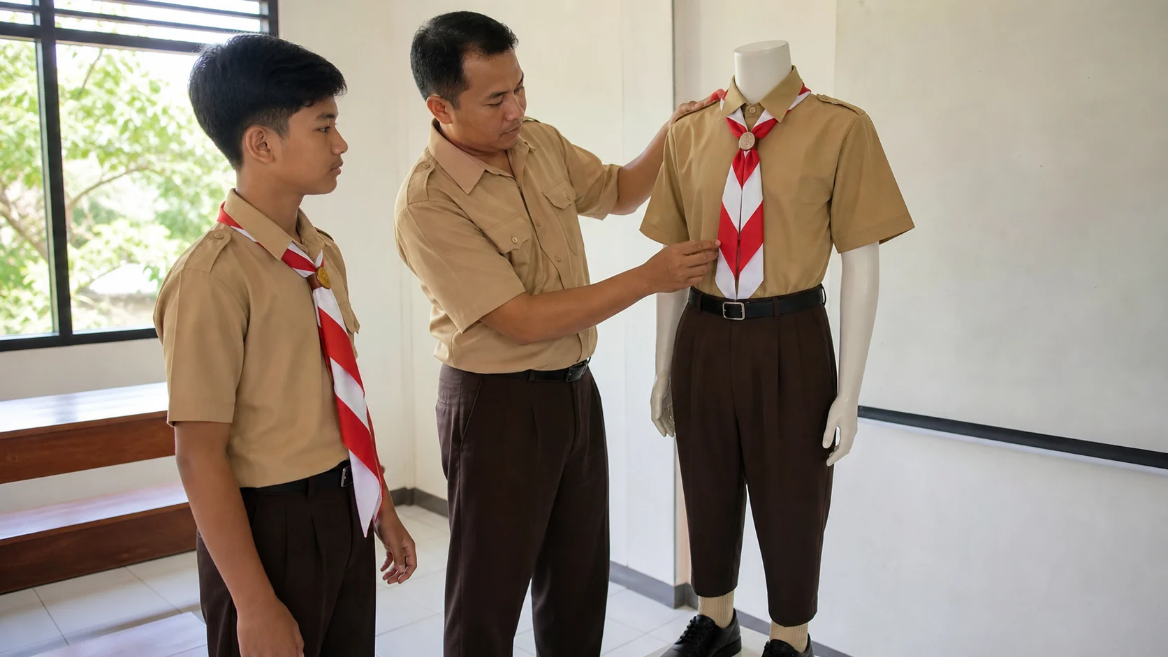 Gambar baju Pramuka dan kelengkapan seragam