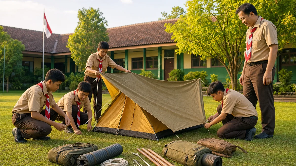 Cara Melatih Tenda dan Bivak Sederhana Pramuka di Sekolah: Panduan Praktis dan Contoh Penerapan
