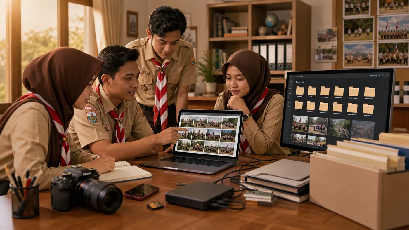 Cara Membuat Dokumentasi Foto Kegiatan Pramuka yang Rapi dan Mudah Dicari