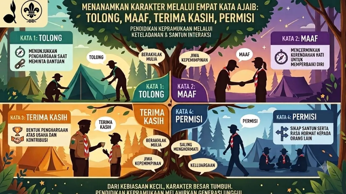 Empat Kata Ajaib yang Sering Kali Dilupakan oleh Pembina dan Pelatih Pramuka