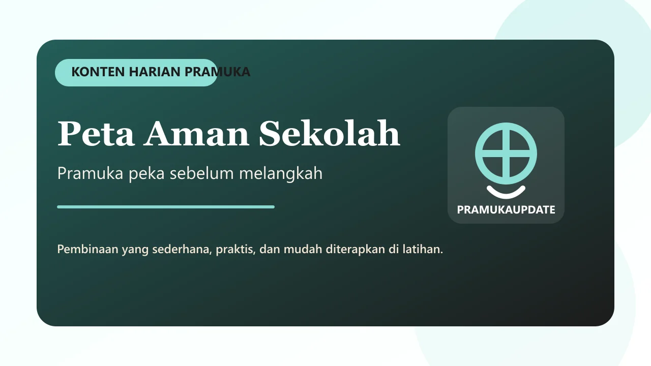 Peta Aman Sekolah: Pramuka Peka Sebelum Melangkah